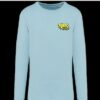 Rider Music Sweat Crewneck Unisexe Washed Sea Water Logo Brodé Jaune