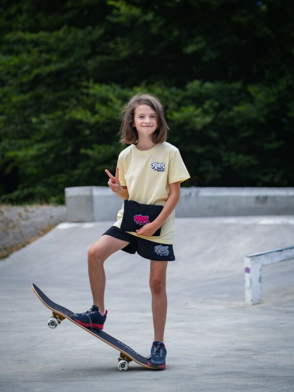 Rider Music Tee Shirt Unisexe Kids Butter Logo Blanc