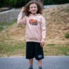 Rider Music Sweat Kids Unisexe Kids Fraiche Pêche Logo Orange