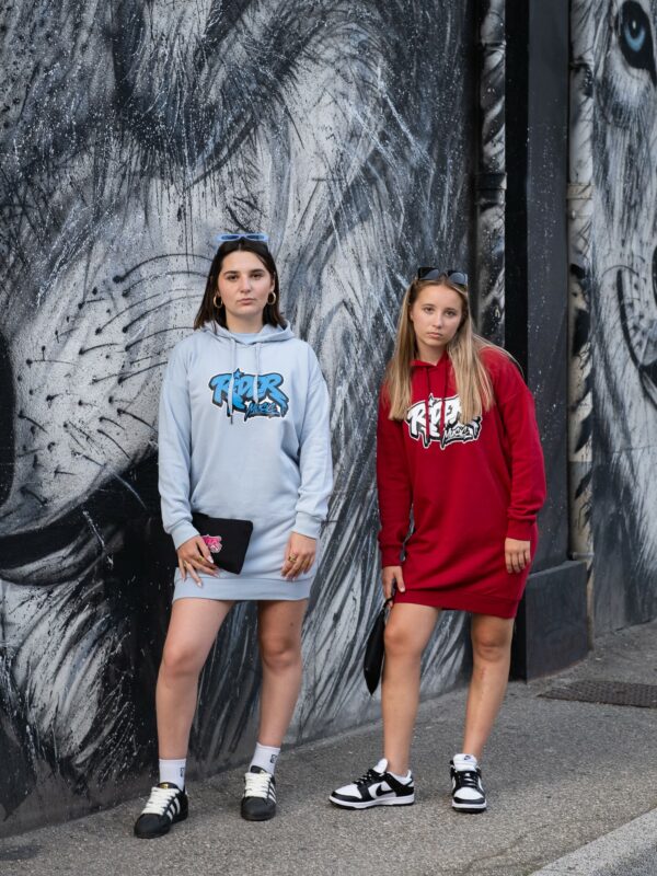 Rider Music Robe Sweat Femme Aquamarine Logo Bleu