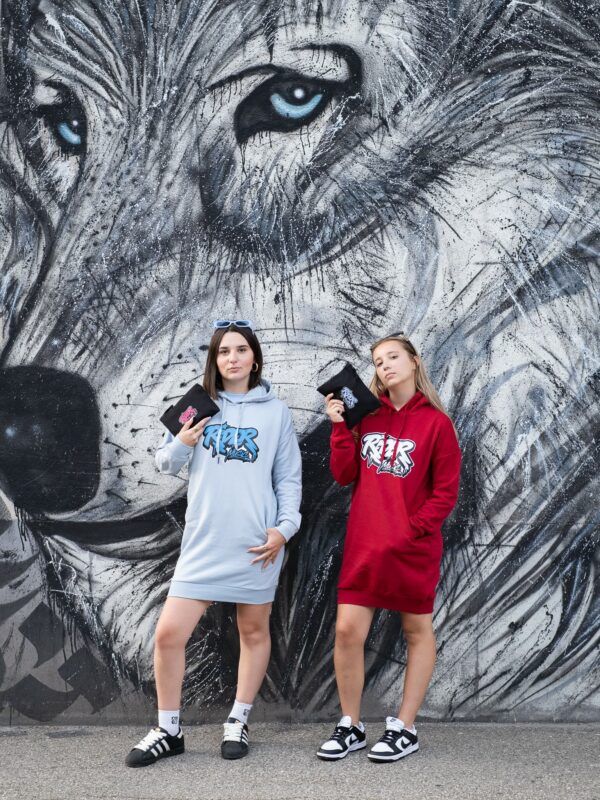 Rider Music Robe Sweat Femme Aquamarine Logo Bleu