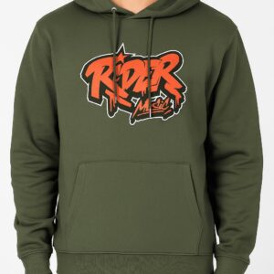 Rider Music Sweat Khaki Logo Orange