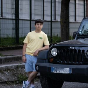 Rider Music Tee Shirt Unisexe Viva Yellow Logo Vert