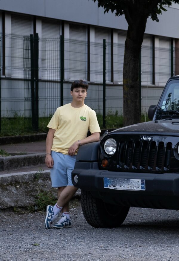 Rider Music Tee Shirt Unisexe Viva Yellow Logo Vert Rider Music Tee Shirt Unisexe Viva Yellow Logo Vert