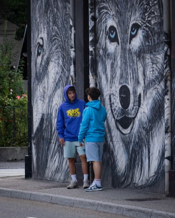 Rider Music Sweat Unisexe Purple Love Logo Jaune