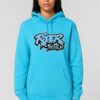 Rider Music Sweat Unisexe Aqua Blue Logo Bleu