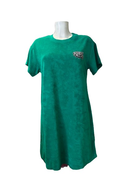 Rider Music Robe Éponge Femme Malachite Logo Gris