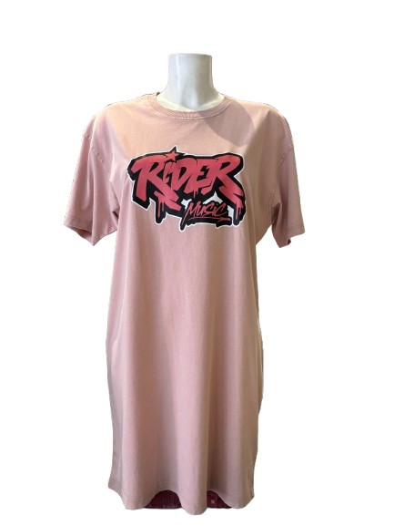Rider Music Robe Tee-Shirt Washed Pétal Logo Fuchsia Rider Music Robe Tee-Shirt Washed Pétal Logo Fuchsia