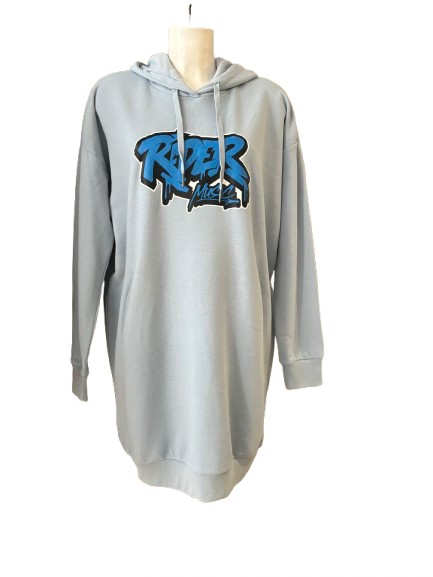 Rider Music Robe Sweat Femme Aquamarine Logo Bleu