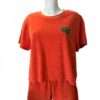Rider Music Ensemble Oversize Éponge Femme Tee Shirt & Short Paprika Logo Khaki