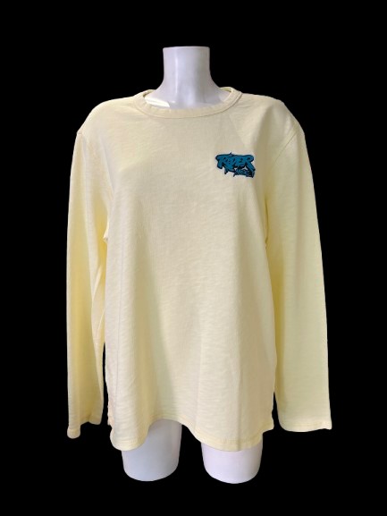 Rider Music Sweat Crewneck Unisexe Washed Limon Citrus Logo Brodé Bleu Rider Music Sweat Crewneck Unisexe Washed Limon Citrus Logo Brodé Bleu