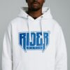 Rider Music Sweat Blanc Unisexe Logo Bleu