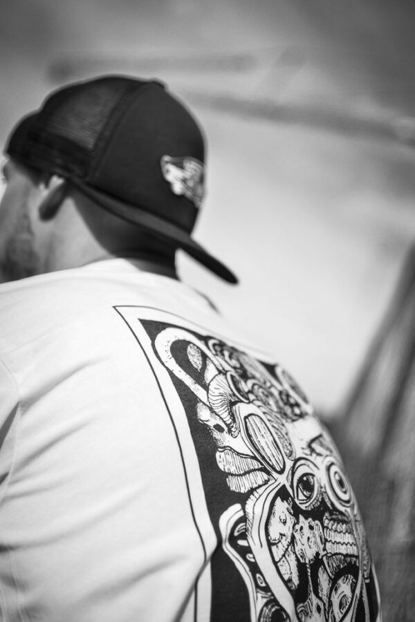 Opahk Tee Shirt Blanc Coeur Valérian