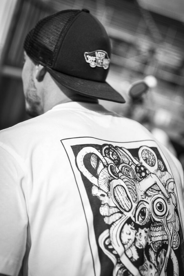 Opahk Tee Shirt Blanc Coeur Valérian