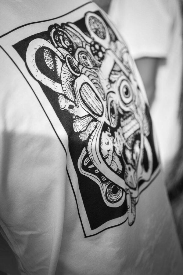 Opahk Tee Shirt Blanc Coeur Valérian