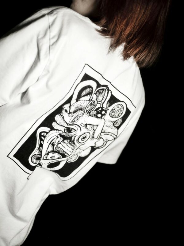 Opahk Tee Shirt Blanc Coeur Valérian