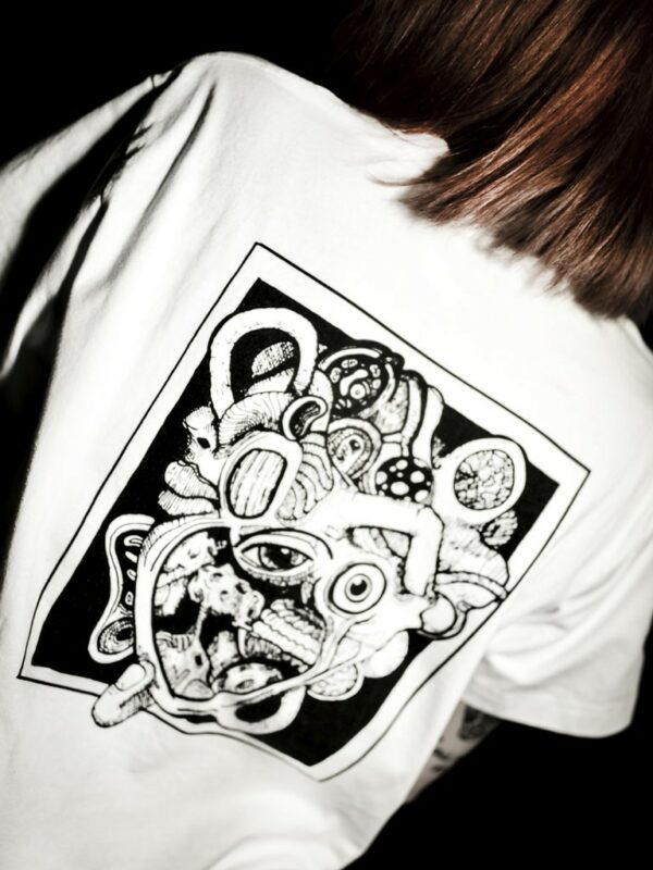 Opahk Tee Shirt Blanc Coeur Valérian