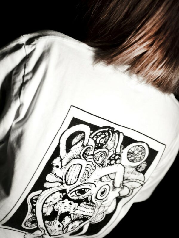 Opahk Tee Shirt Blanc Coeur Valérian