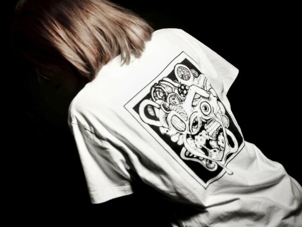 Opahk Tee Shirt Blanc Coeur Valérian