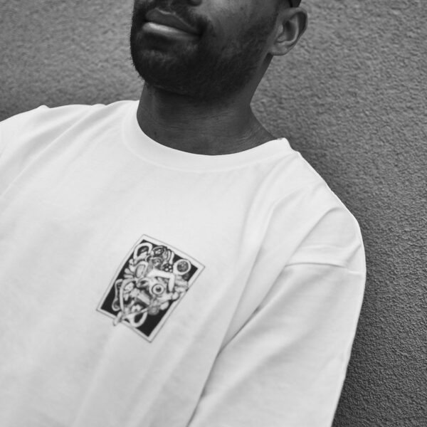 Opahk Tee Shirt Blanc Coeur Valérian