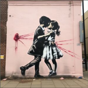 SAC2-079 100X100 cm Dibond avec encadrement petite caisse américaine noire